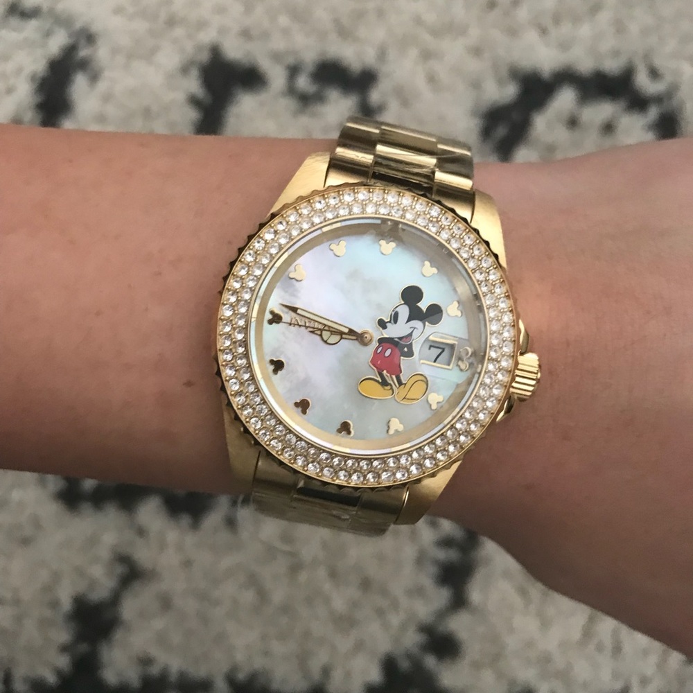 Gold Invicta limited edition Mickey Mouse watch
